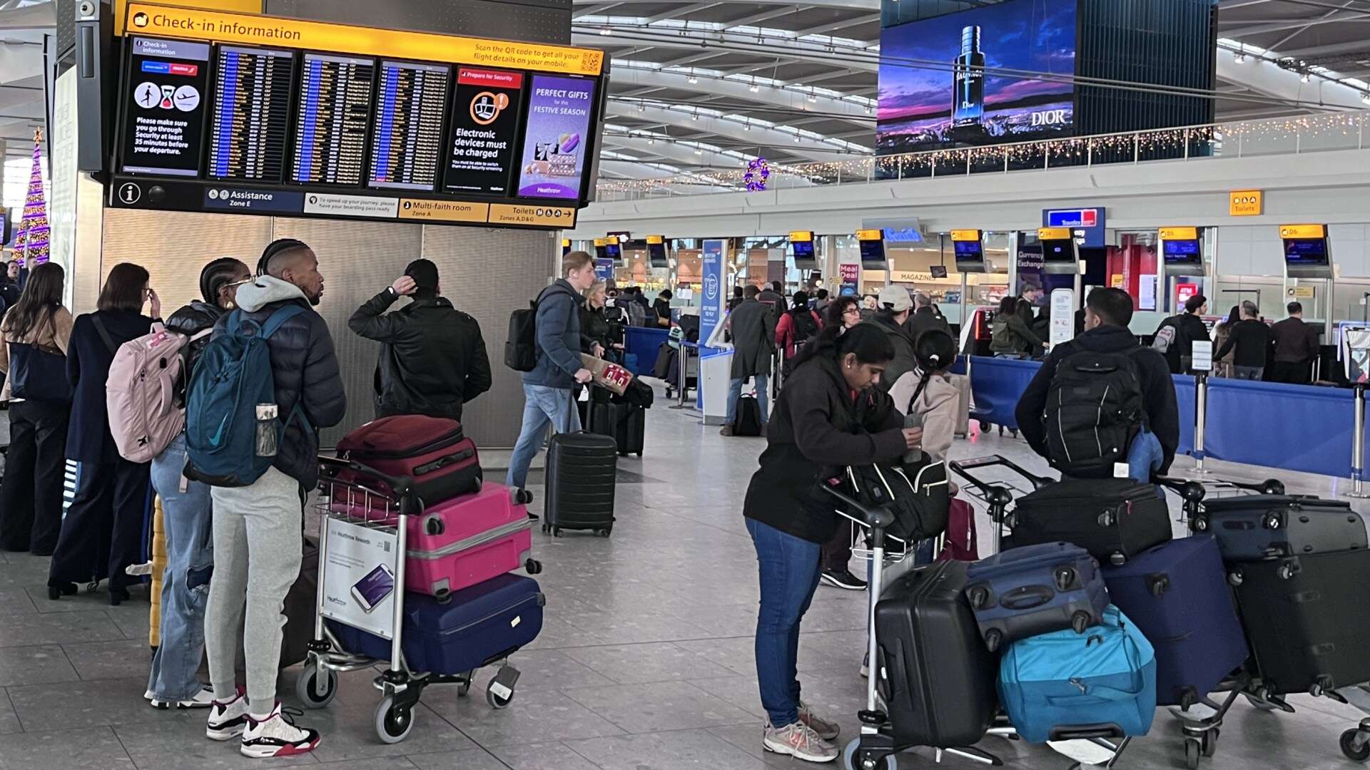 Heathrow chaos as 90 flights axed & 200 delayed on busiest Xmas getaway ever