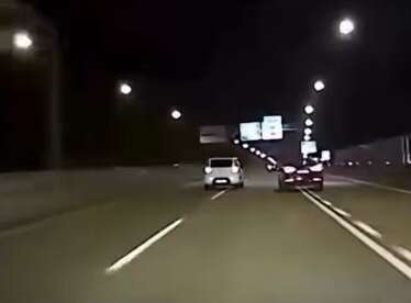 Moment drivers cause smash after veering out of lanes - but who's to blame?