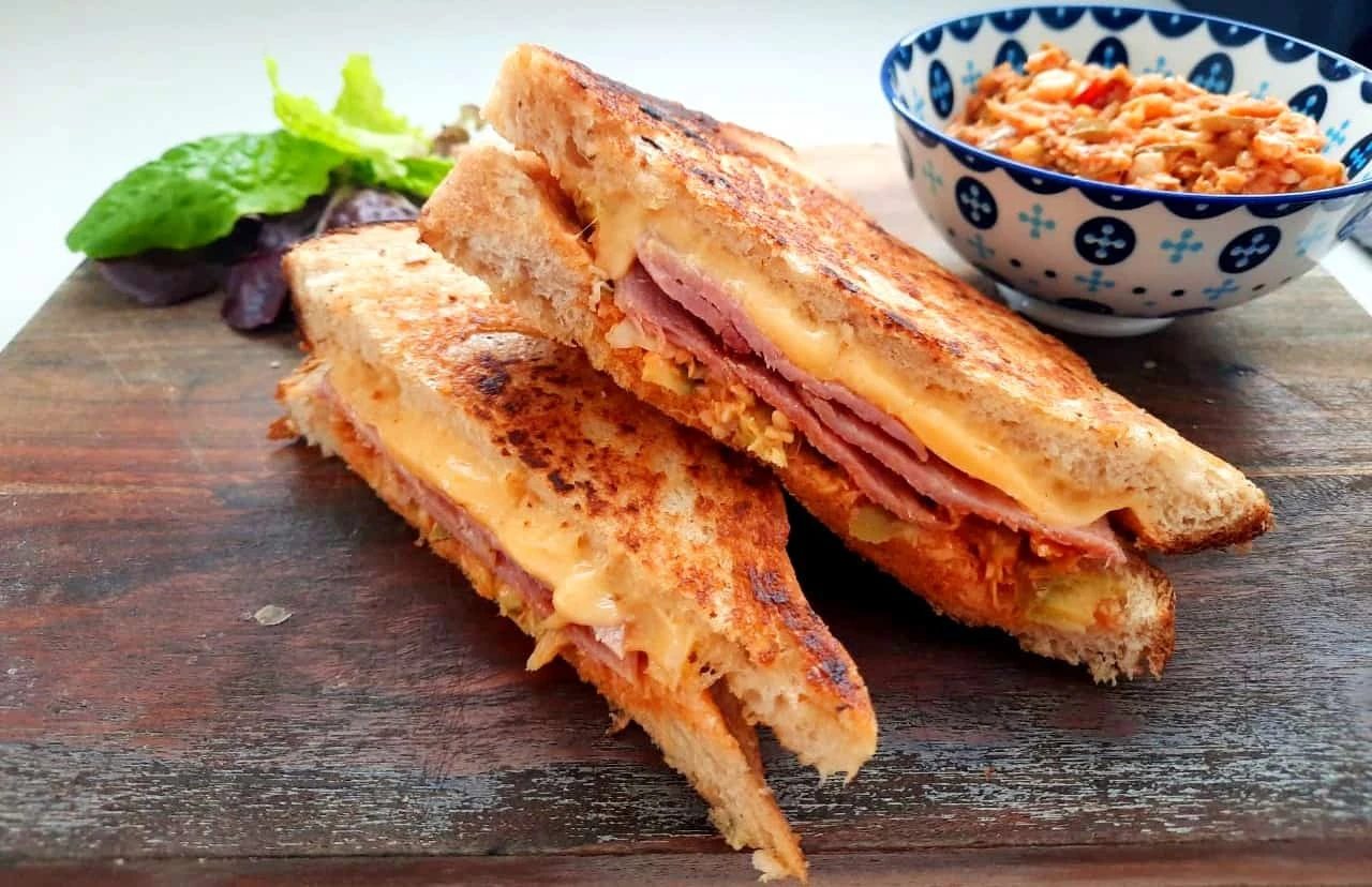 Bacon, Cheese & Atchar Toasted Sandwich – Lunch-time with flair