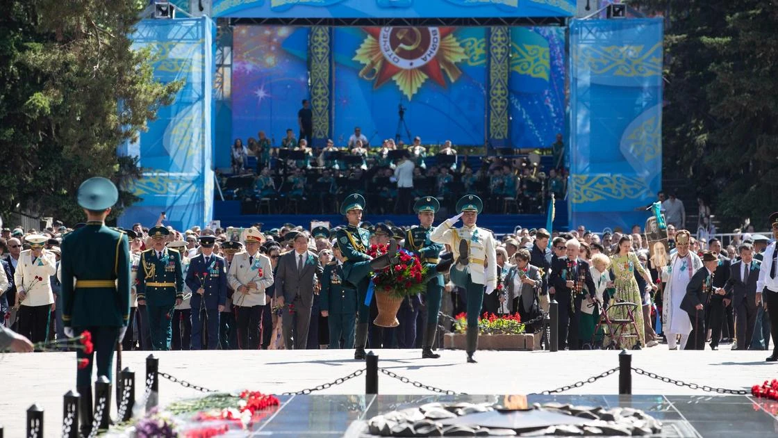 Как отмечают День Победы в Алматы, показали в акимате (фото)