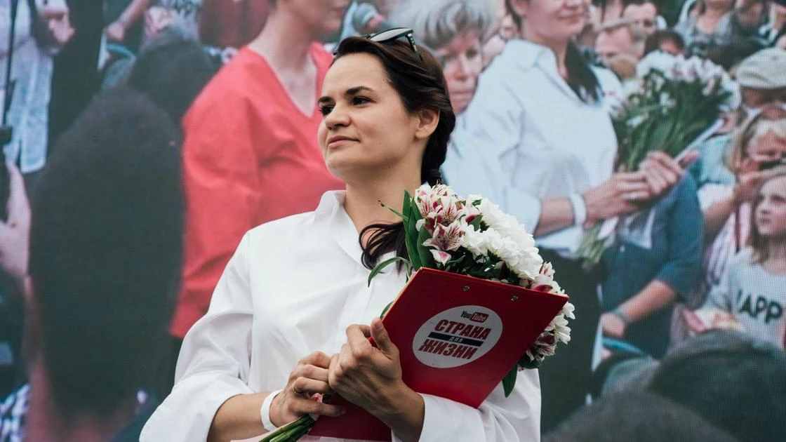 Тихановская призвала освободить задержанную на границе Колесникову