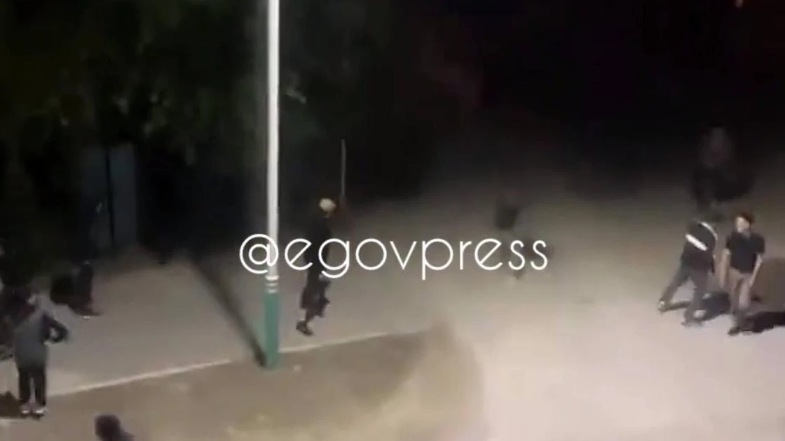 Массовую драку засняли на видео в Кызылорде