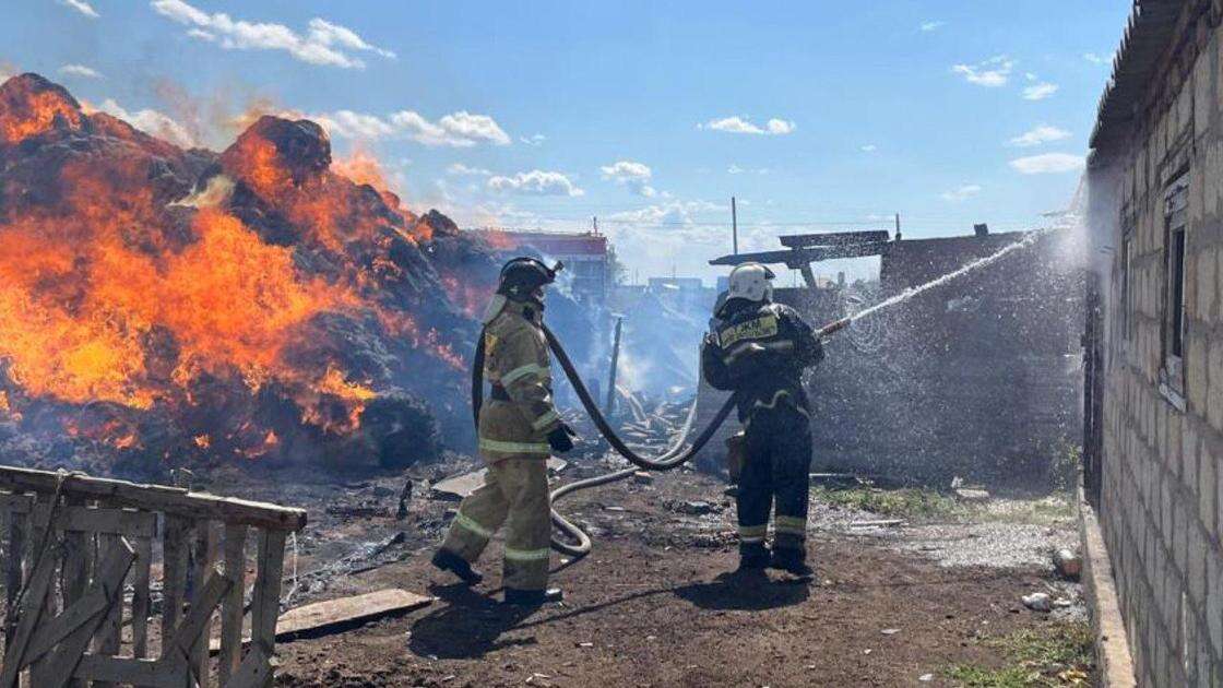 Пожар произошел в Актюбинской области