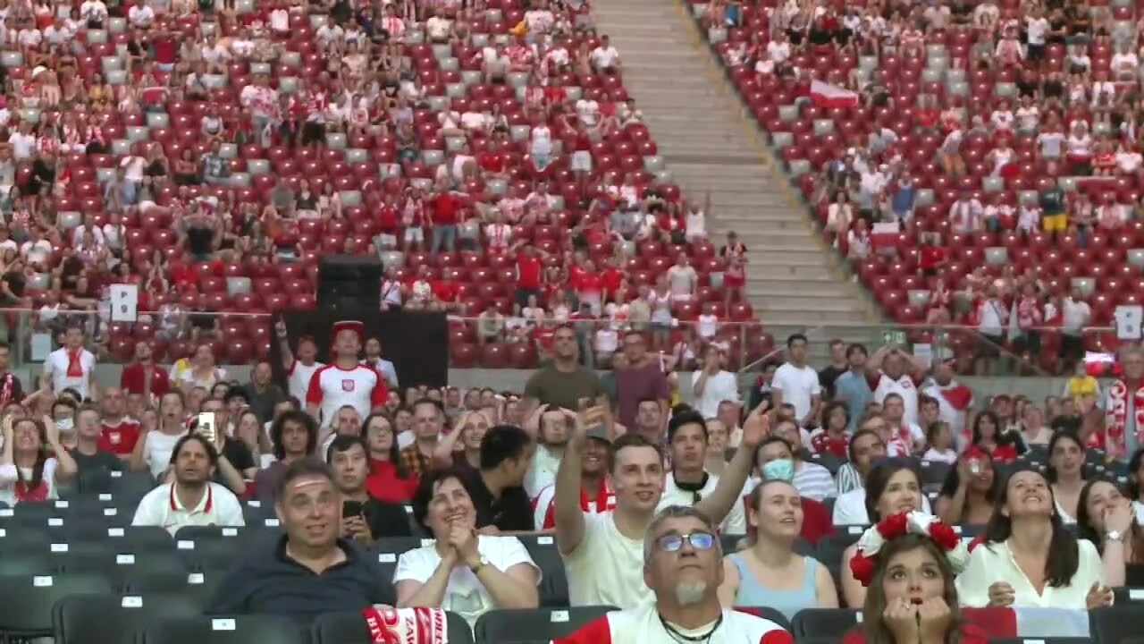 20 tys. kibiców oglądało mecz na Stadionie Narodowym. Tak dopingowali Polaków