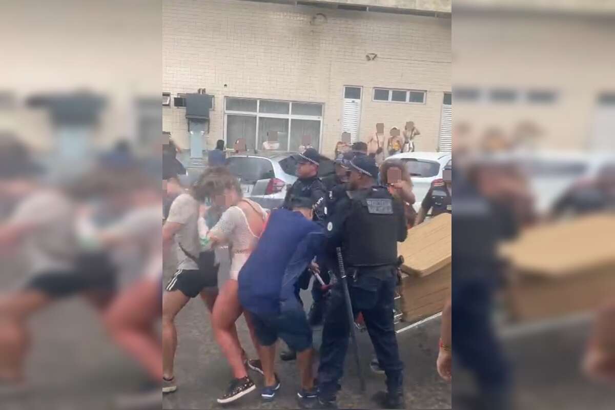 Vídeo: vendedor leva spray de pimenta na cara e perde mercadoria no DF