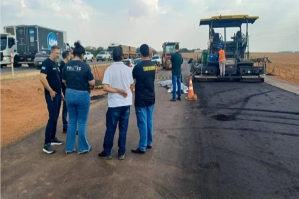 MT: três trabalhadores morrem esmagados por rolo compressor em obra