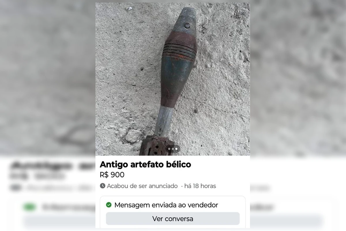 Mulher anuncia venda de explosivo das Forças Armadas on-line e é presa