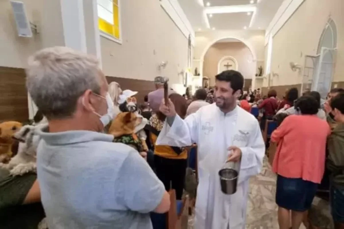 MG: missa na Capela de São Roque abençoa cães e gatos em Juiz de Fora