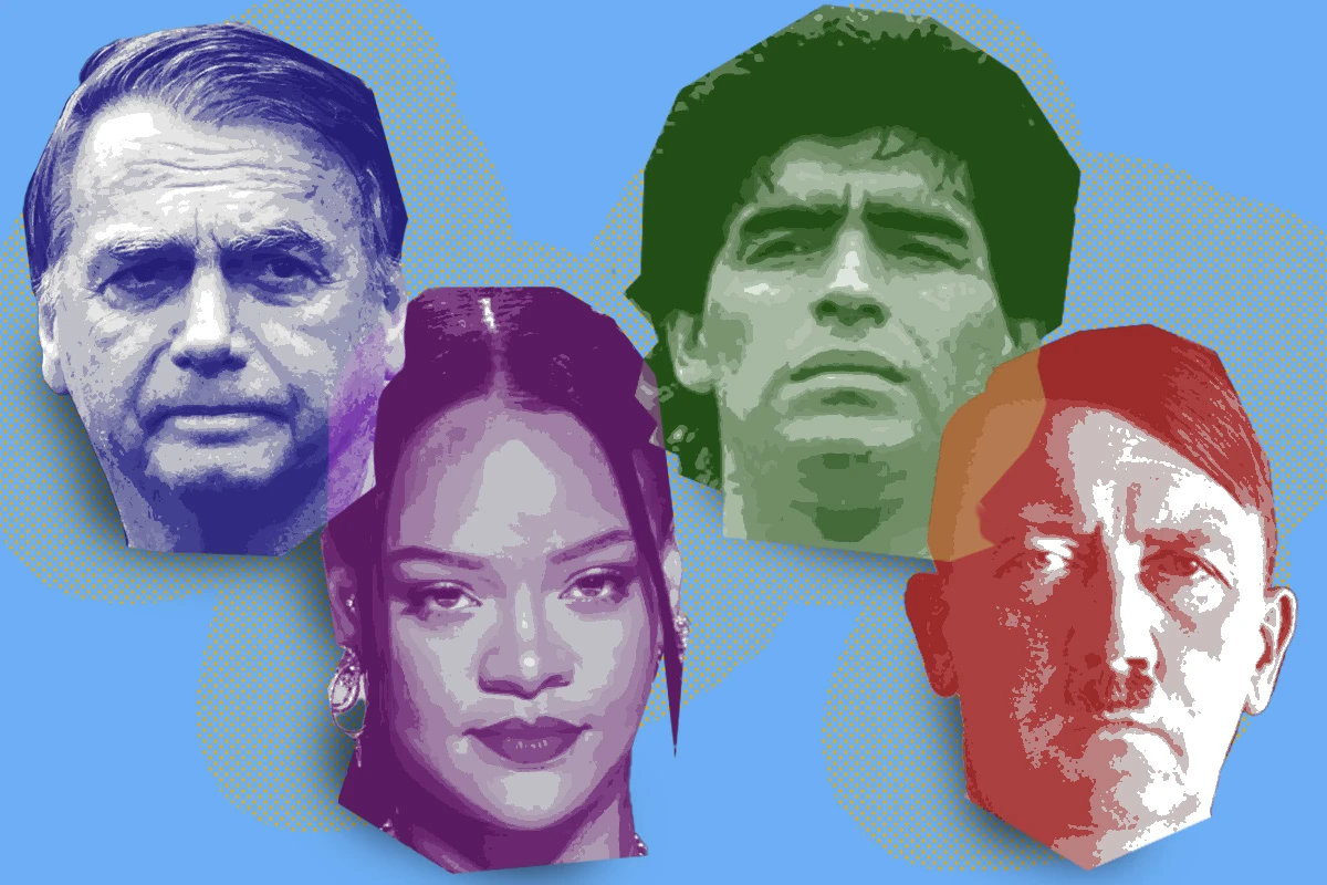 Brasil tem 2.811 Rihannas, 168 Hitlers, 241 Bolsonaros e 128 Maradonas