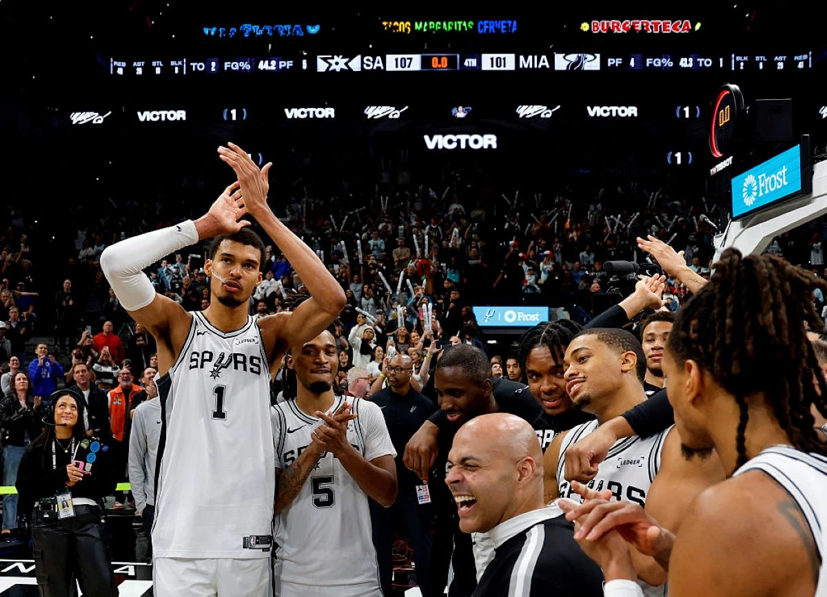Com Wembanyama, San Antonio Spurs atinge marca histórica na NBA