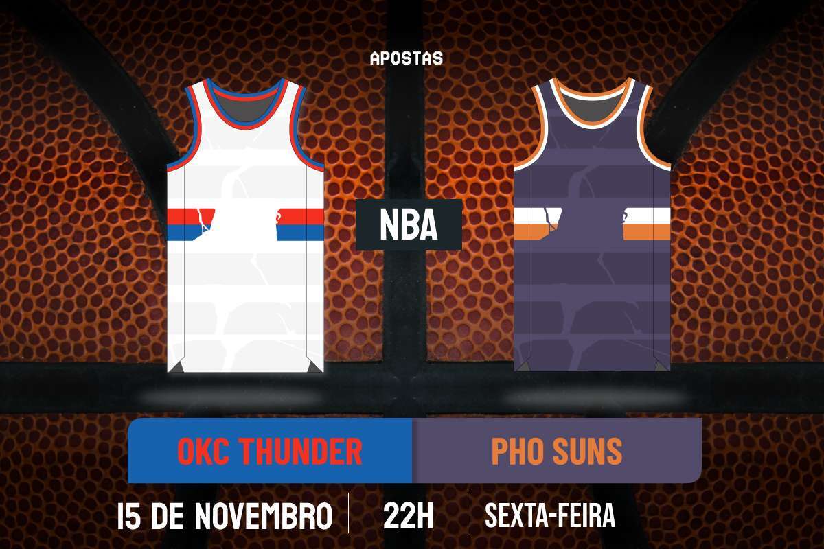 Palpite Oklahoma City Thunder x Phoenix Suns – NBA – 15/11/2024