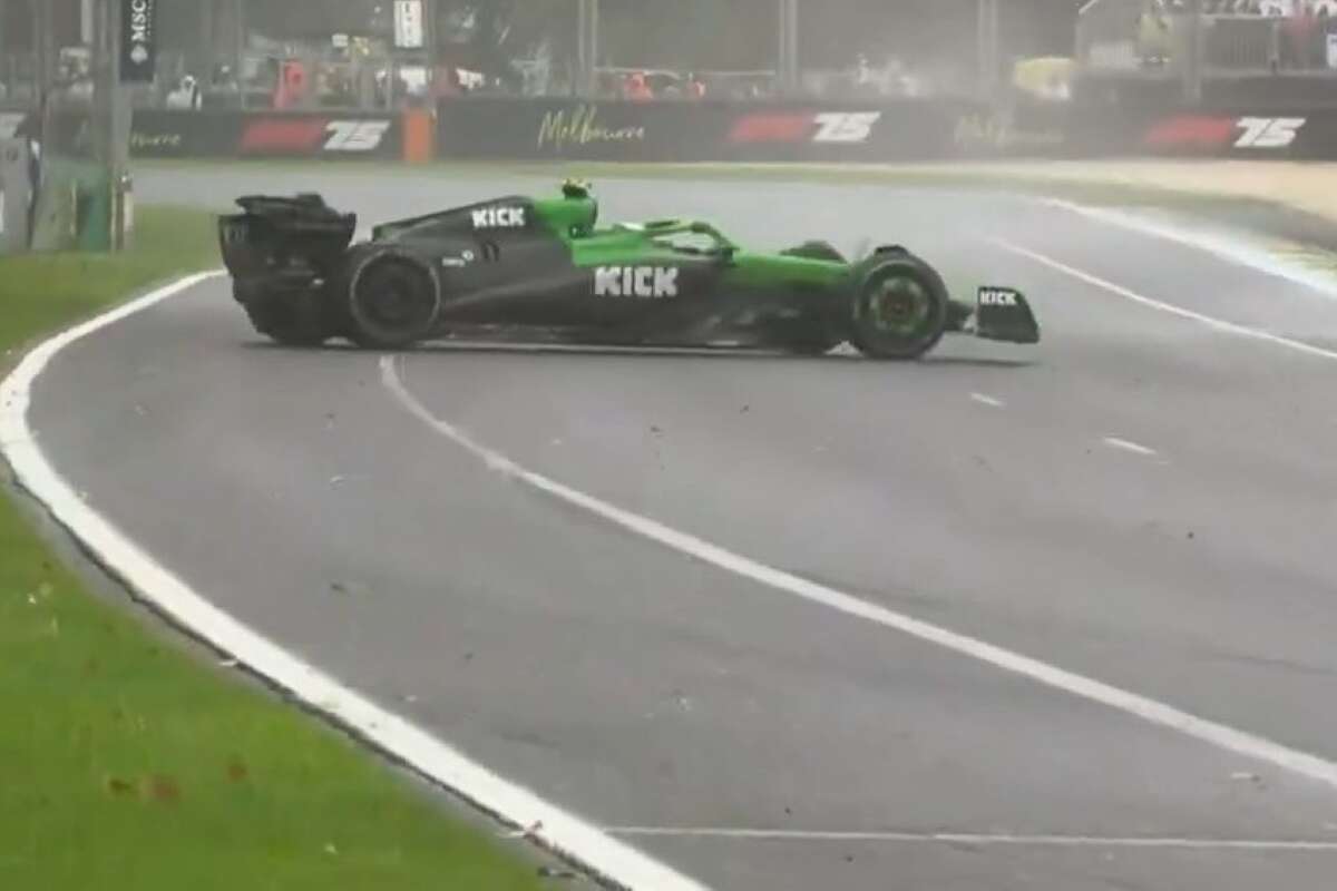 Vídeo: Bortoleto roda e abandona o GP da Austrália de Fórmula 1