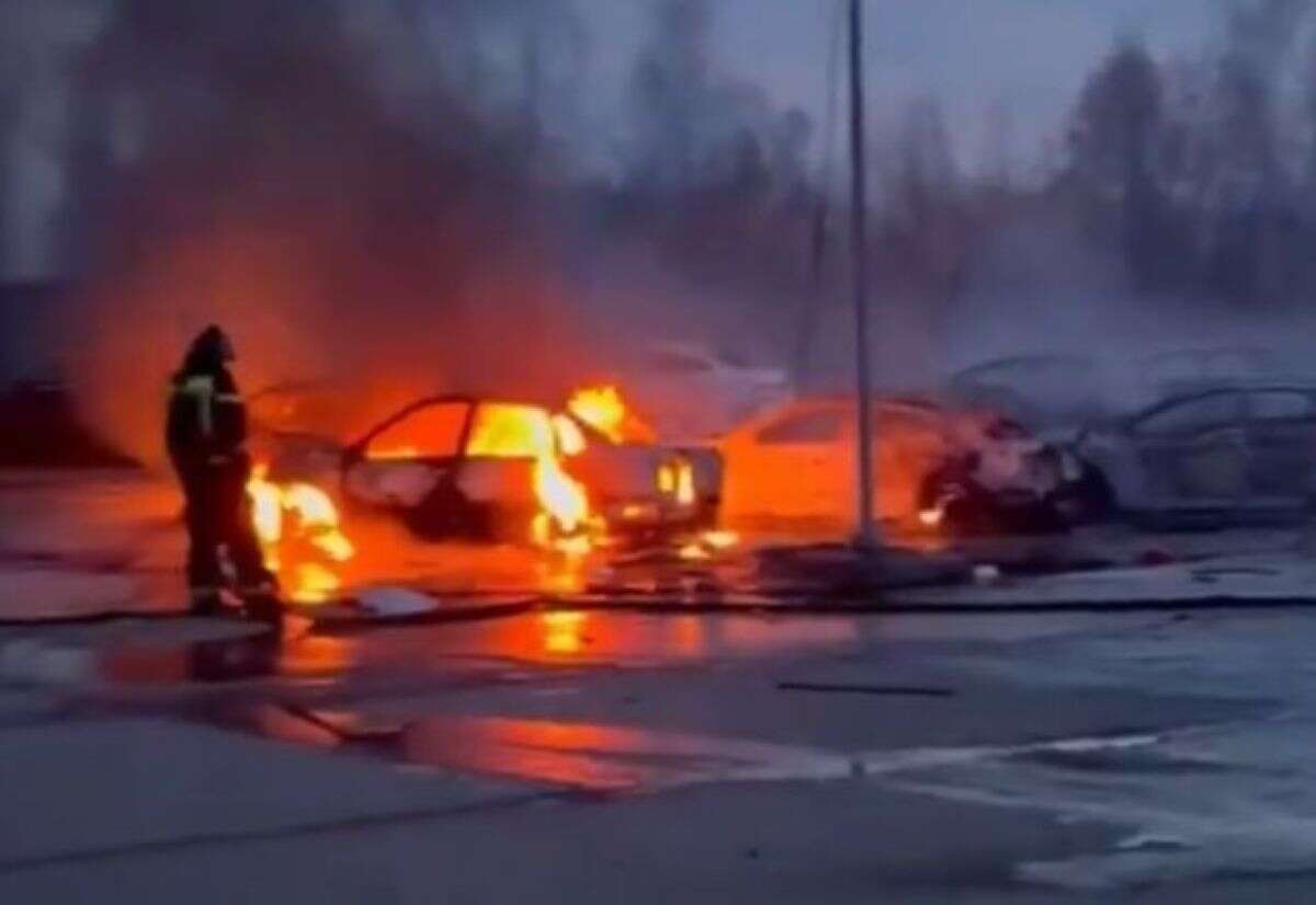 Veja imagens do maior ataque com drones ucranianos a Moscou, na Rússia