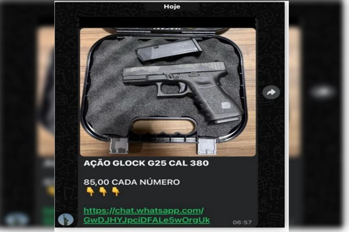 Homem vira alvo da PF após sortear armas em grupos do WhatsApp
