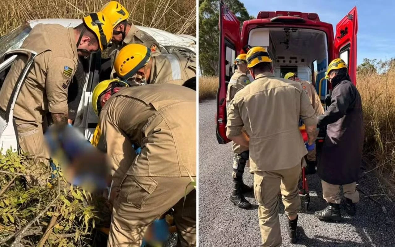 GO: acidente entre carro e carreta mata mulher e deixa três feridos