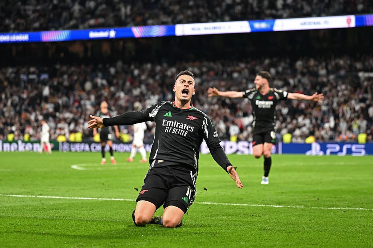 Fim do pacto: Arsenal vence Real Madrid e vai à semifinal da Champions