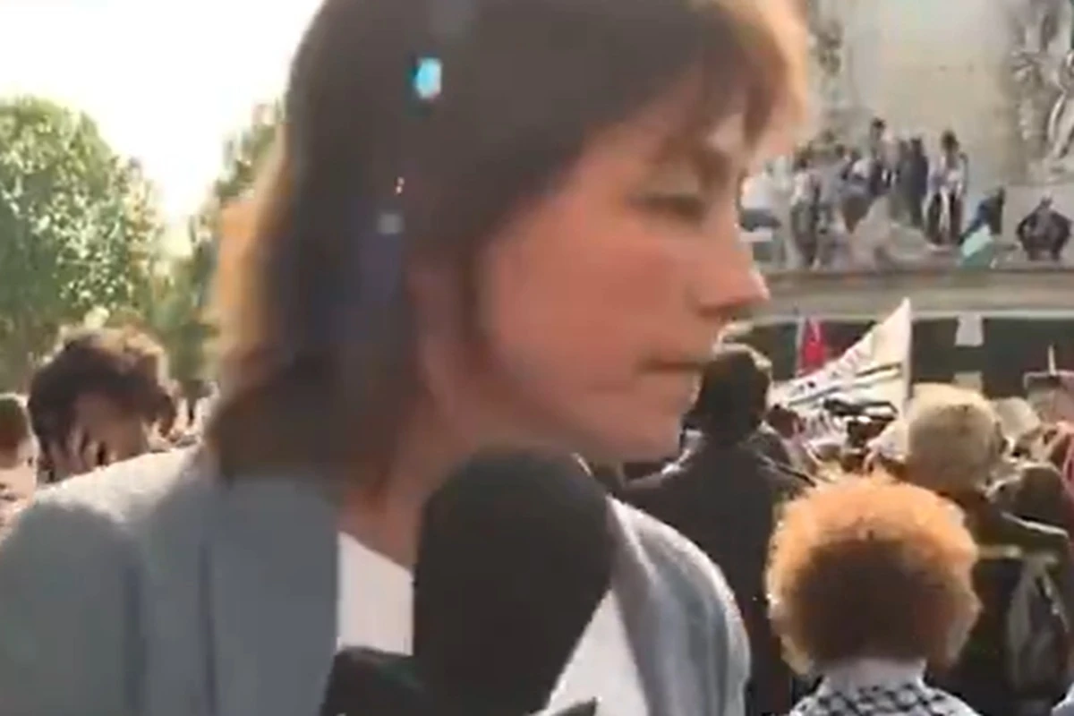 Jornalista é atacada ao vivo durante manifestação pró-ajuda em Gaza