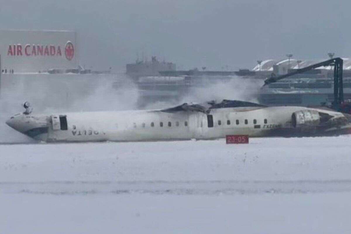 Avião que capotou faria mesma rota entre EUA e Canadá por 7 dias