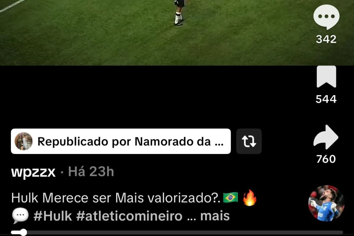 Filho de Hulk reposta publicação com críticas ao Galo: “Projeto falho”