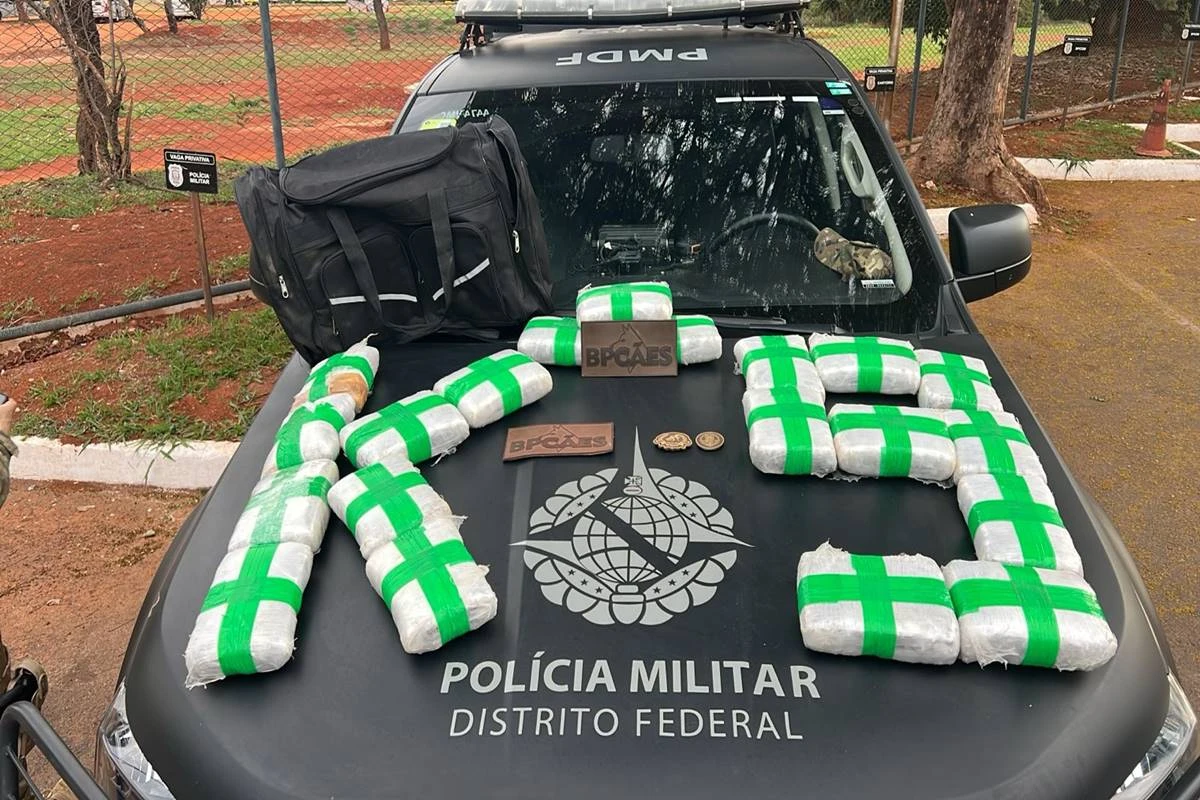 Cão localiza 20kg de maconha em mala na Rodoviária de Brasília