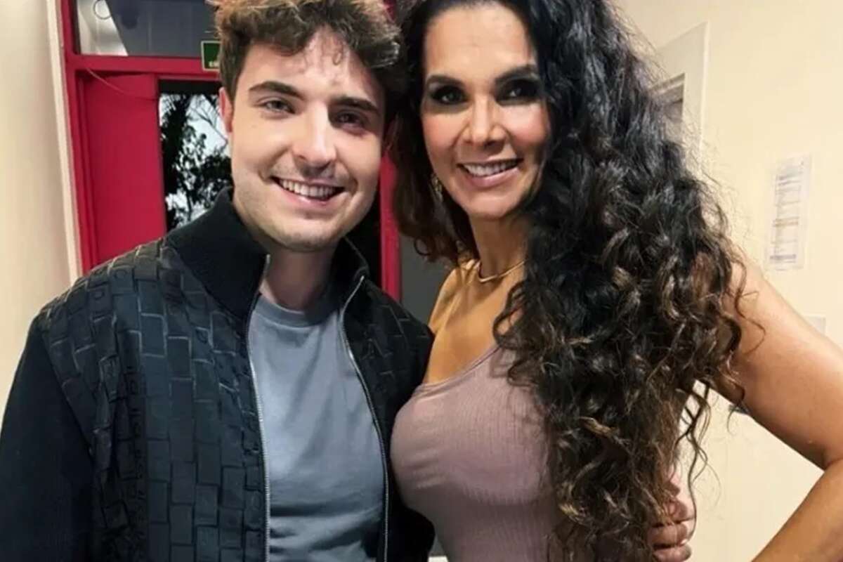 Luiza Ambiel chora em gravação com filho de Gugu: “Igualzinho ao pai”