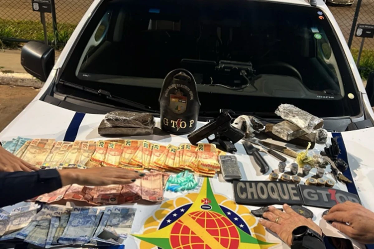 Suspeito de tráfico reage à prisão e é baleado por PMs no DF