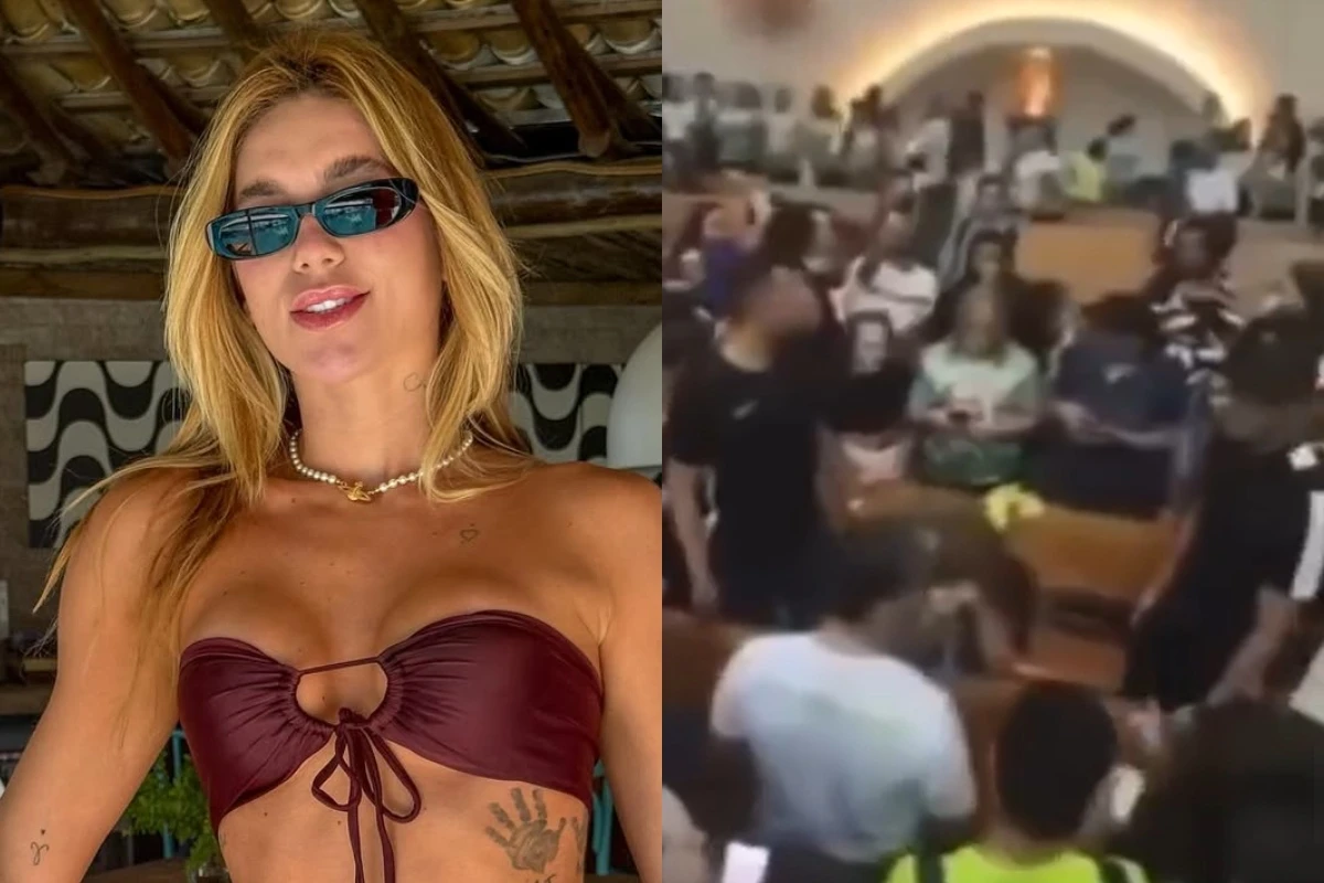 Virginia Fonseca é cercada por multidão dentro de igreja e cena choca