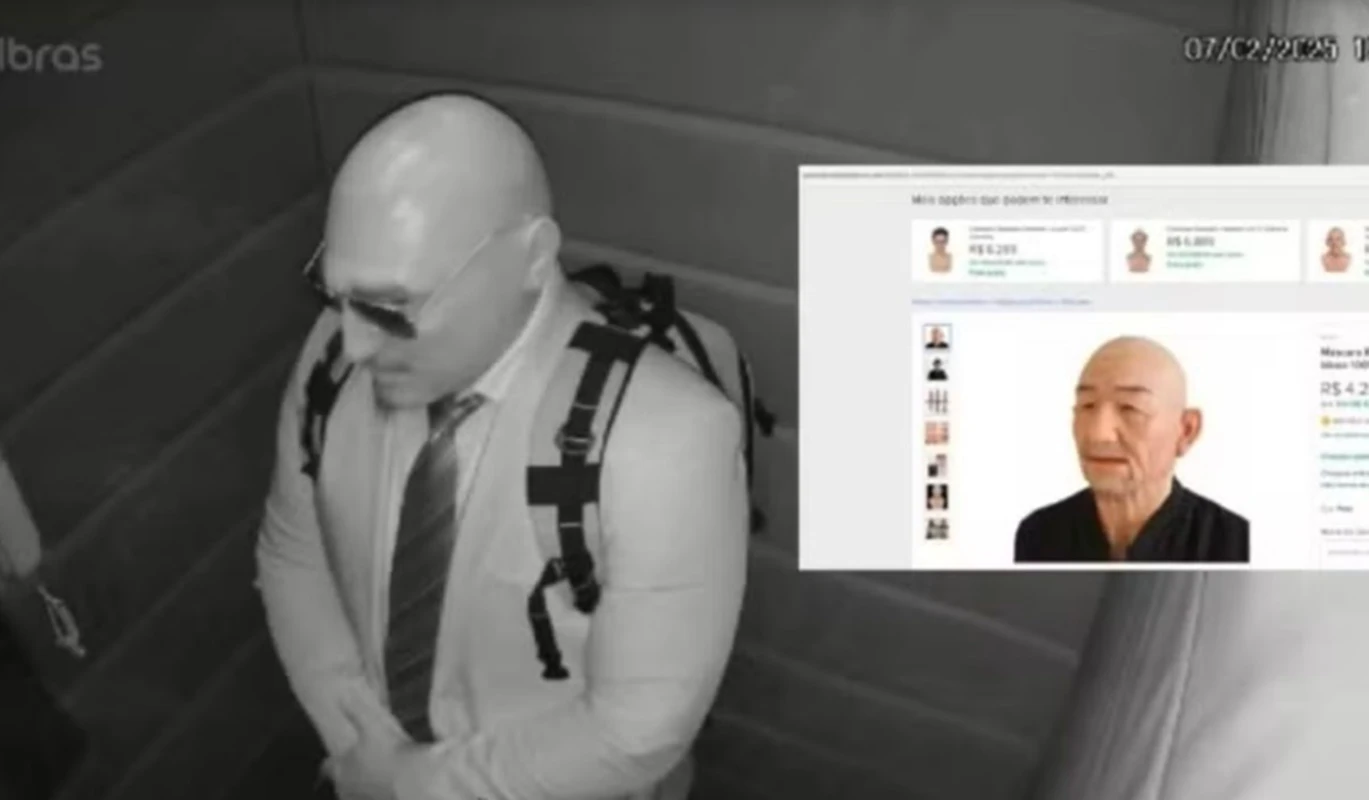 Máscara realista usada em furto é vendida na web por valor chocante