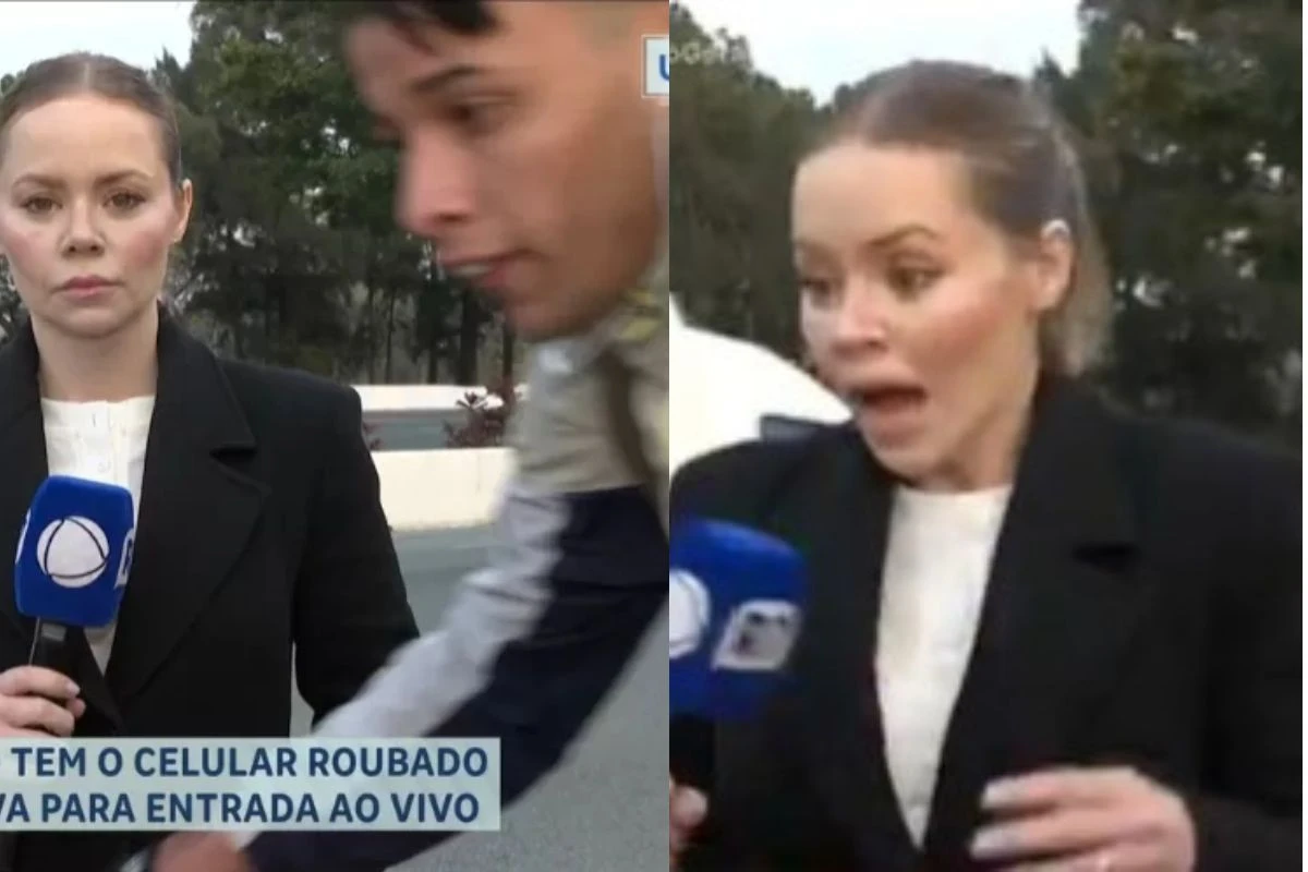Vídeo: repórter tem celular roubado pouco antes de entrar ao vivo