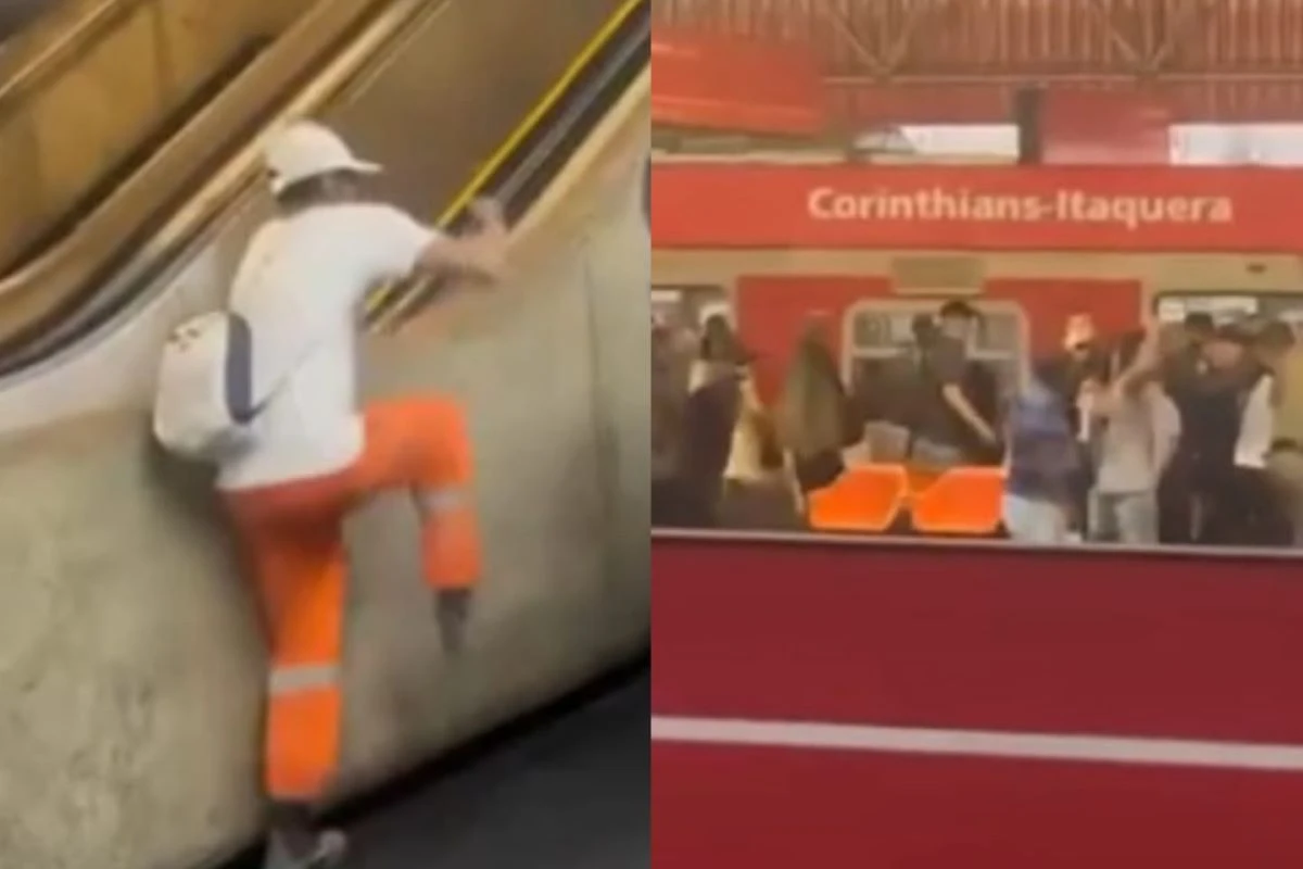 Vídeo: homens brigam dentro de trem e provocam confusão em Itaquera