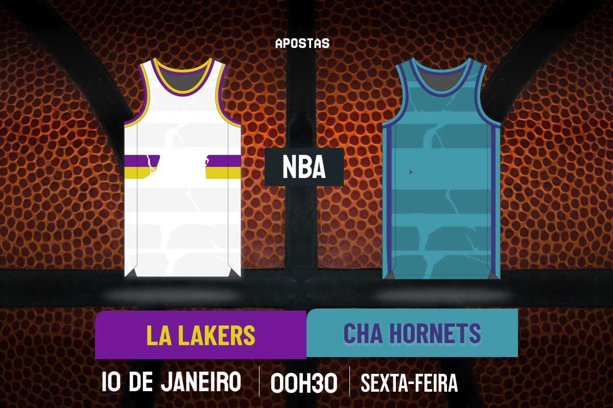 Palpite: Los Angeles Lakers x Charlotte Hornets – NBA – 10/01/2025