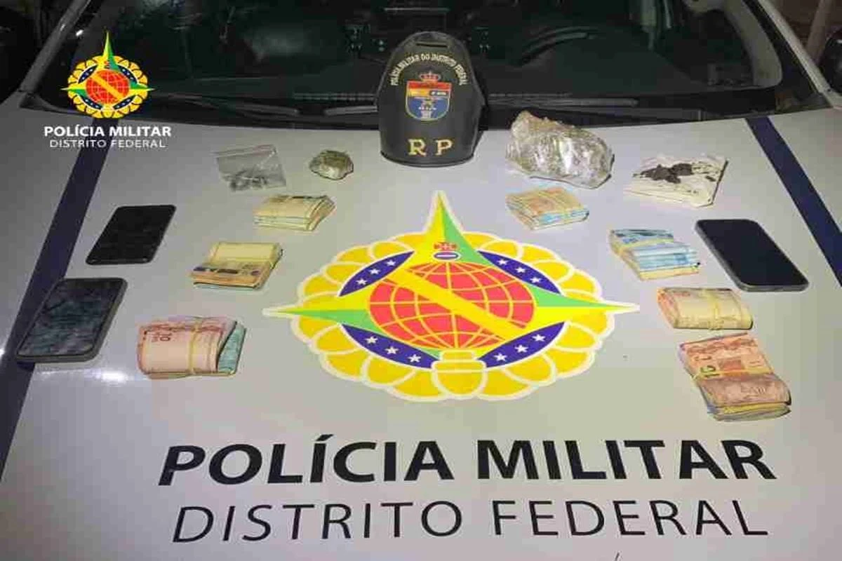Traficante é preso com porções de haxixe e R$ 23 mil em dinheiro no DF