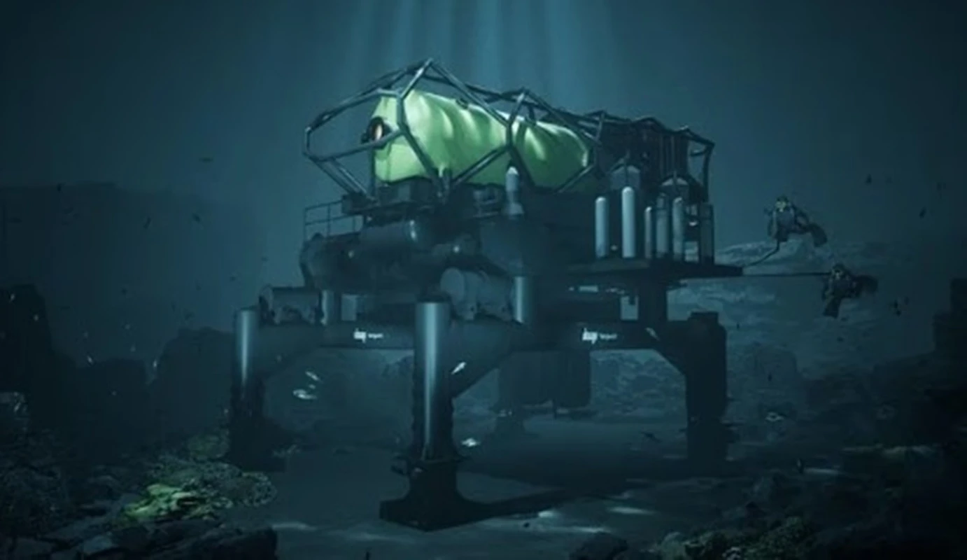 Cápsula permite que humanos fiquem dias no fundo do oceano.