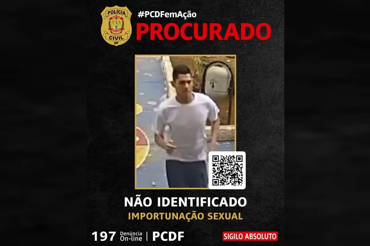 PCDF procura acusado de agredir e importunar sexualmente adolescente