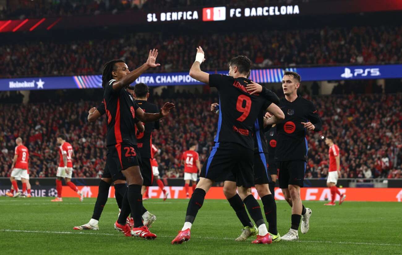 Barcelona aplica virada histórica contra Benfica e vence na Champions