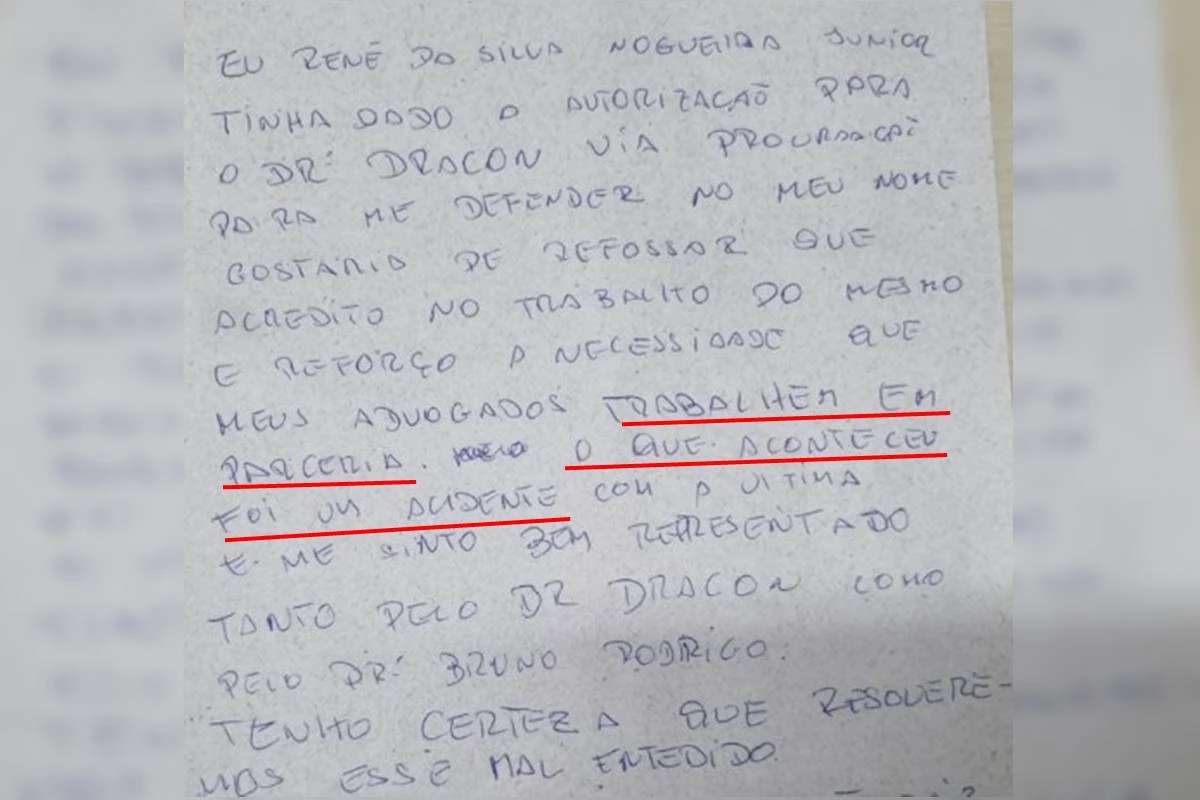 Empresário que matou gari a tiros escreve carta após mudar de advogado