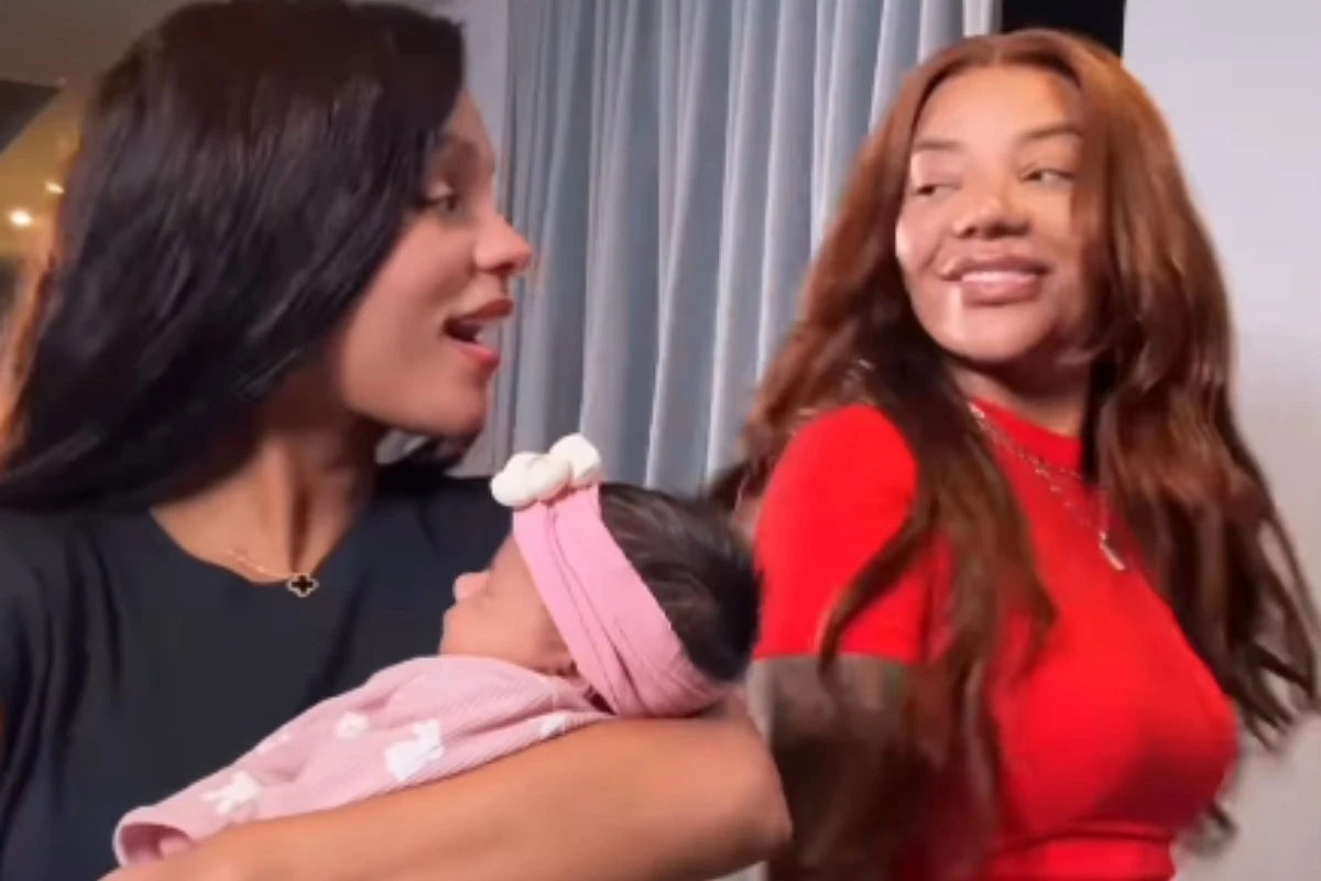 Vídeo: Ludmilla mostra o rostinho da filha pela primeira vez