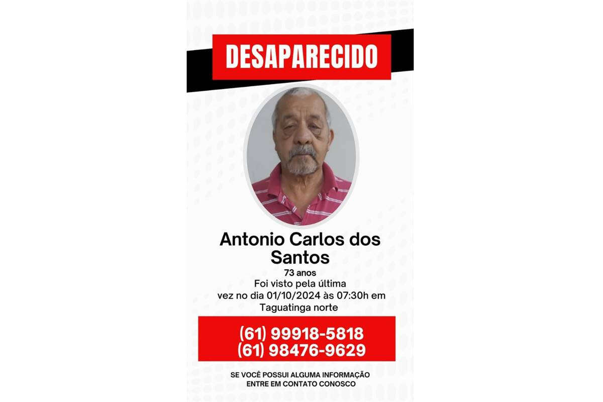 Família procura por homem desaparecido após saque de R$ 430 em conta