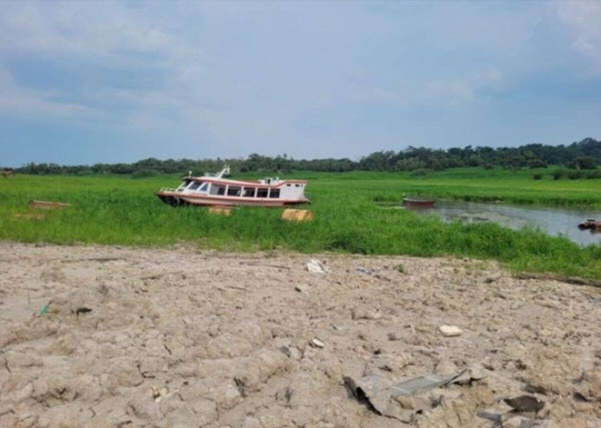 Seca barra navegação e aulas são afetadas em 1/3 de municípios do AM