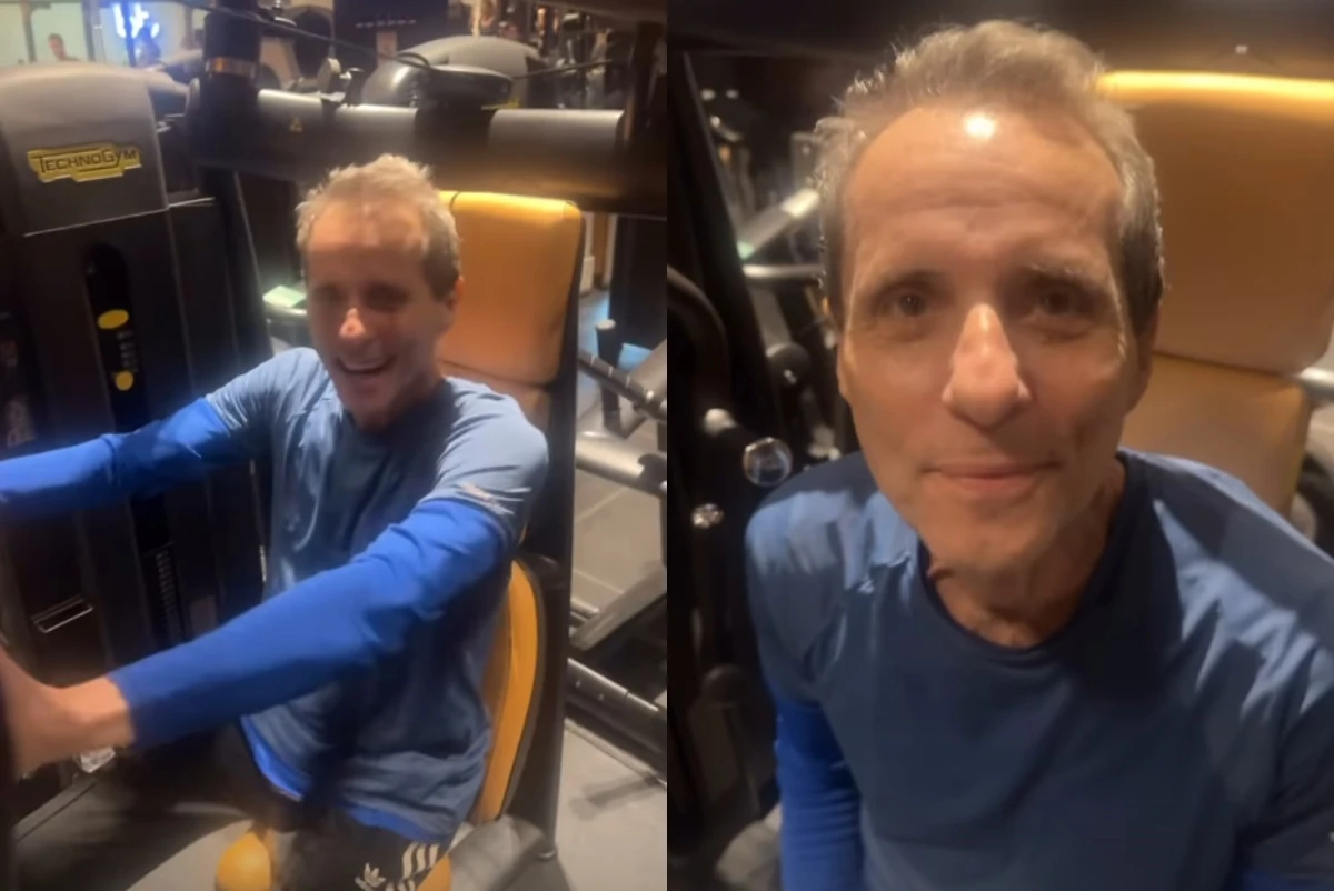 Tony Bellotto é “flagrado” por famosa em academia após retirar tumor
