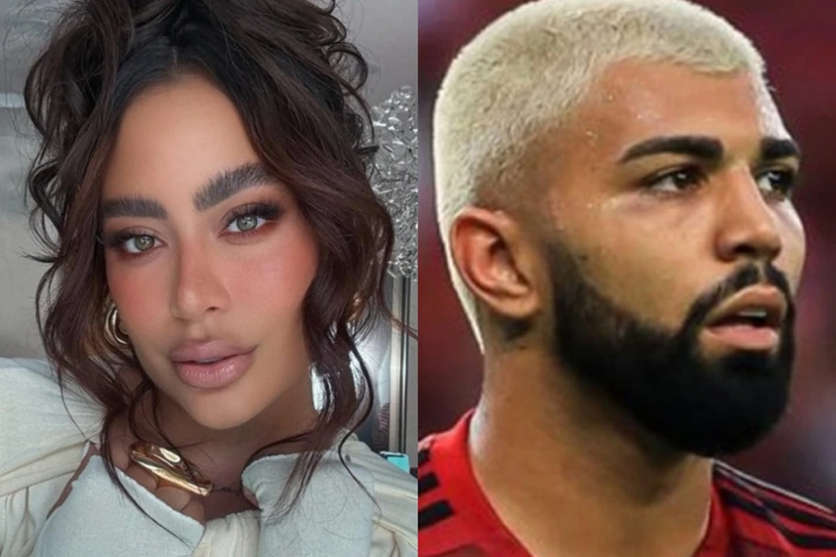 Foto: após nova reconciliação, Rafaella Santos e Gabigol posam juntos