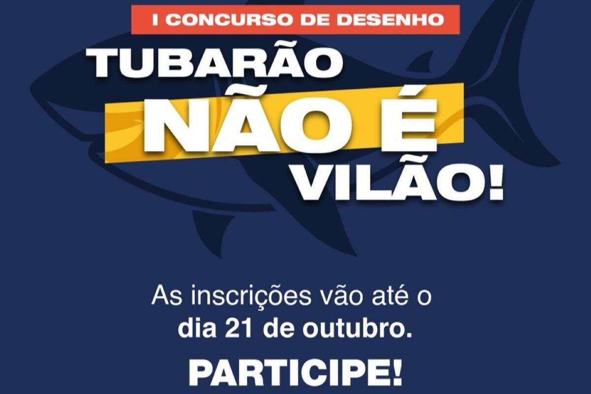 PE faz concurso de desenho para mostrar que “Tubarão não é vilão”