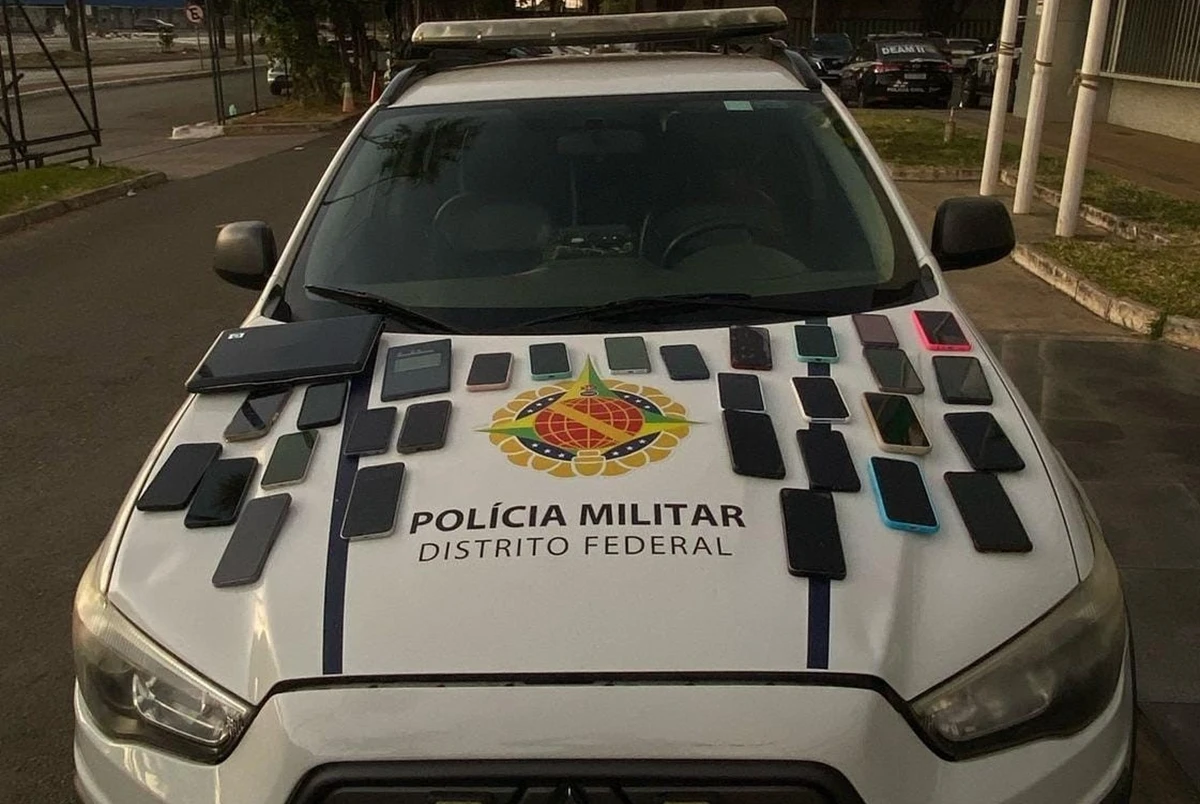 30 aparelhos: casal especialista em furto de celulares é preso no DF
