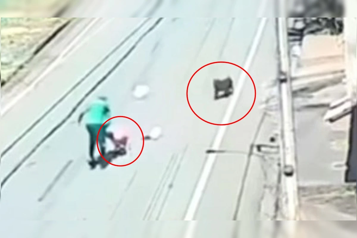 Vídeo: gari foge para comércio ao ser atacado por pit-bulls em MG