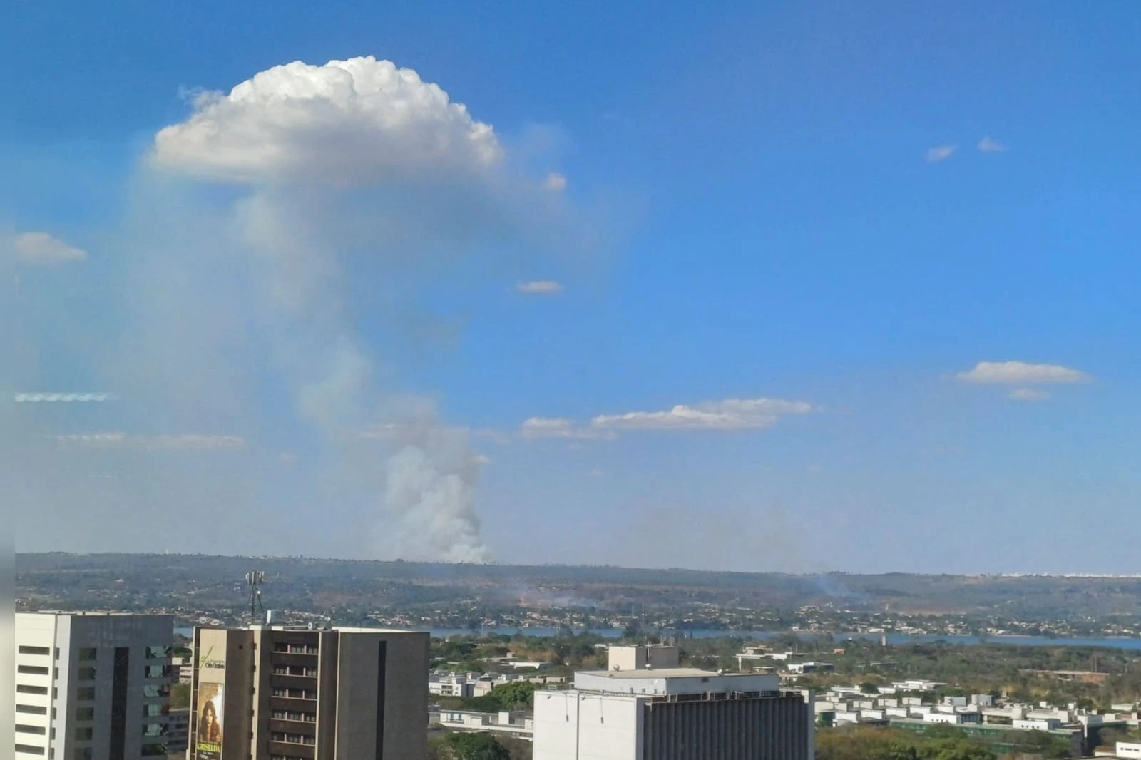 Incêndios em 8 regiões do DF mobilizam bombeiros neste domingo (28/9)