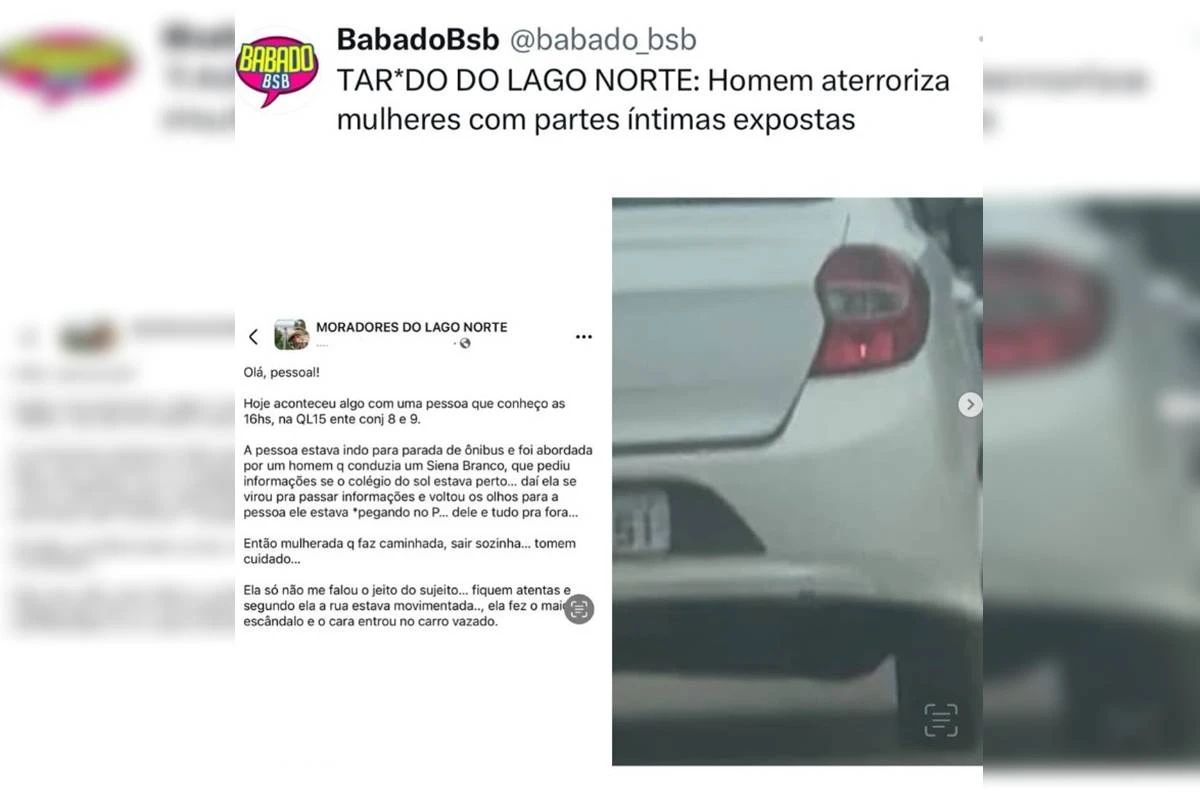 PCDF procura por “Tarado do Siena”, que assedia mulheres no Lago Norte