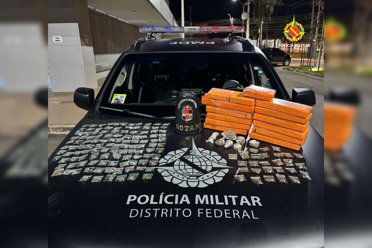 Cocaína, skunk, haxixe: PM apreende R$ 260 mil em drogas no DF