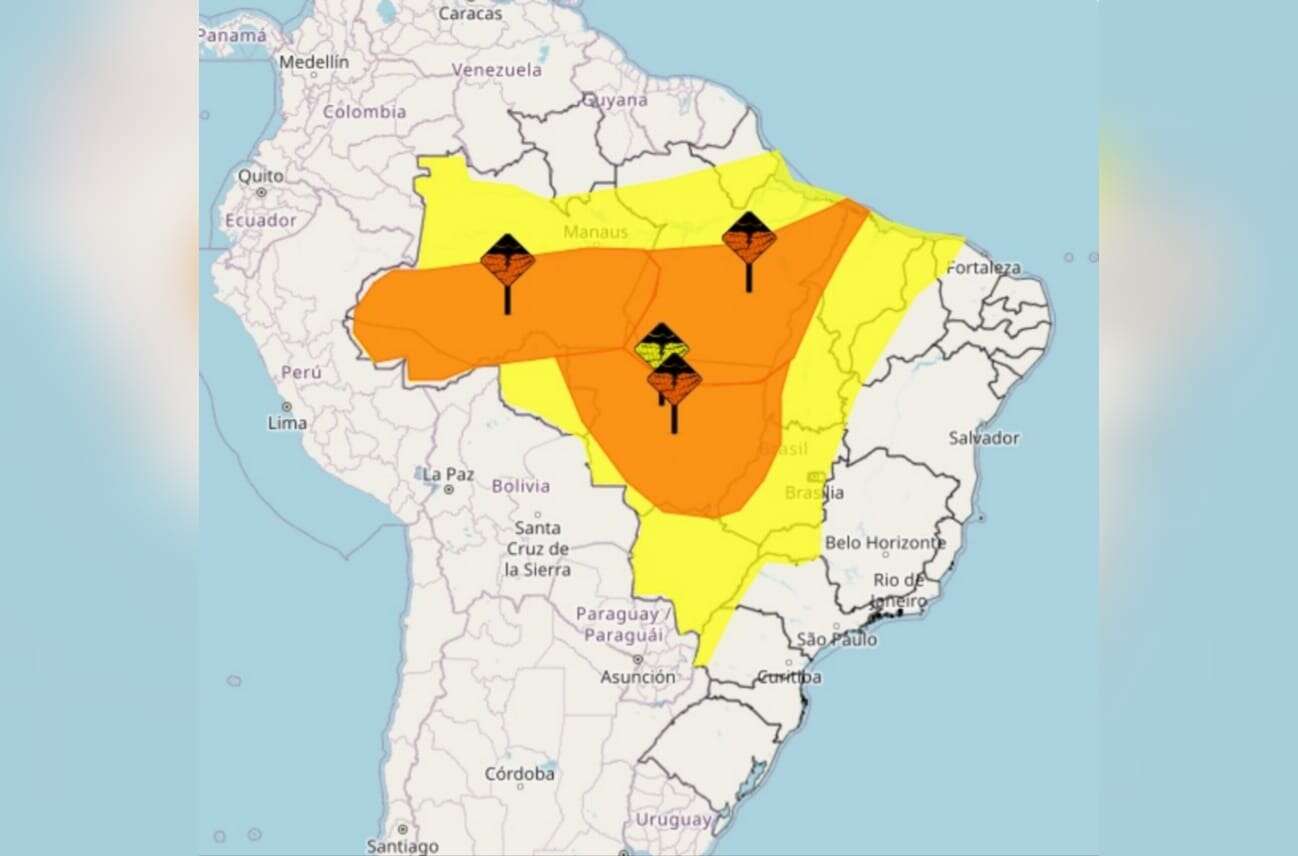 Inmet emite alertas de chuvas e tempestades para grande parte do país