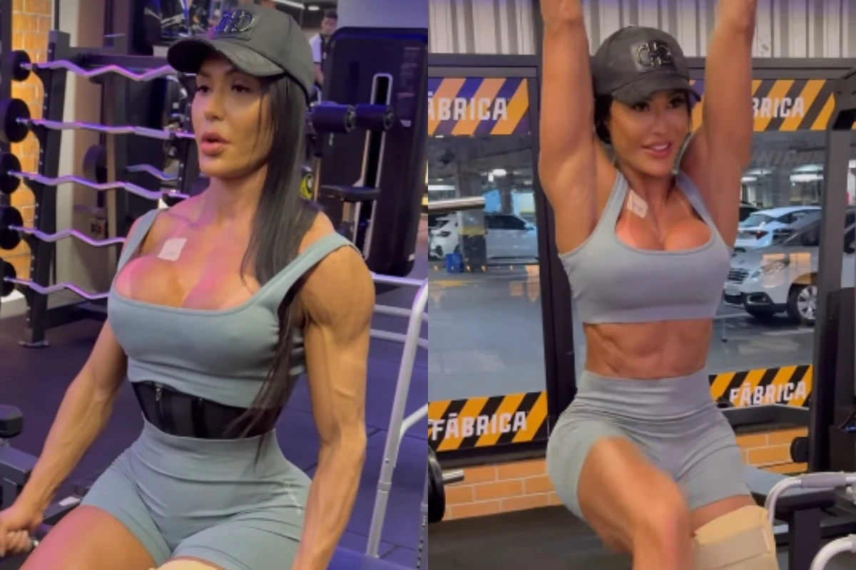 Gracyanne mostra rotina de treinos mesmo após cirurgia no joelho