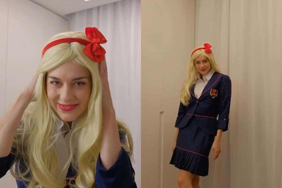 Sophia Abrahão revive sua personagem Alice, de Rebelde, em Halloween